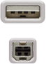 Nanocable Cable USB 2.0 para Impresora Tipo A-B Macho, 1.8m, Beige